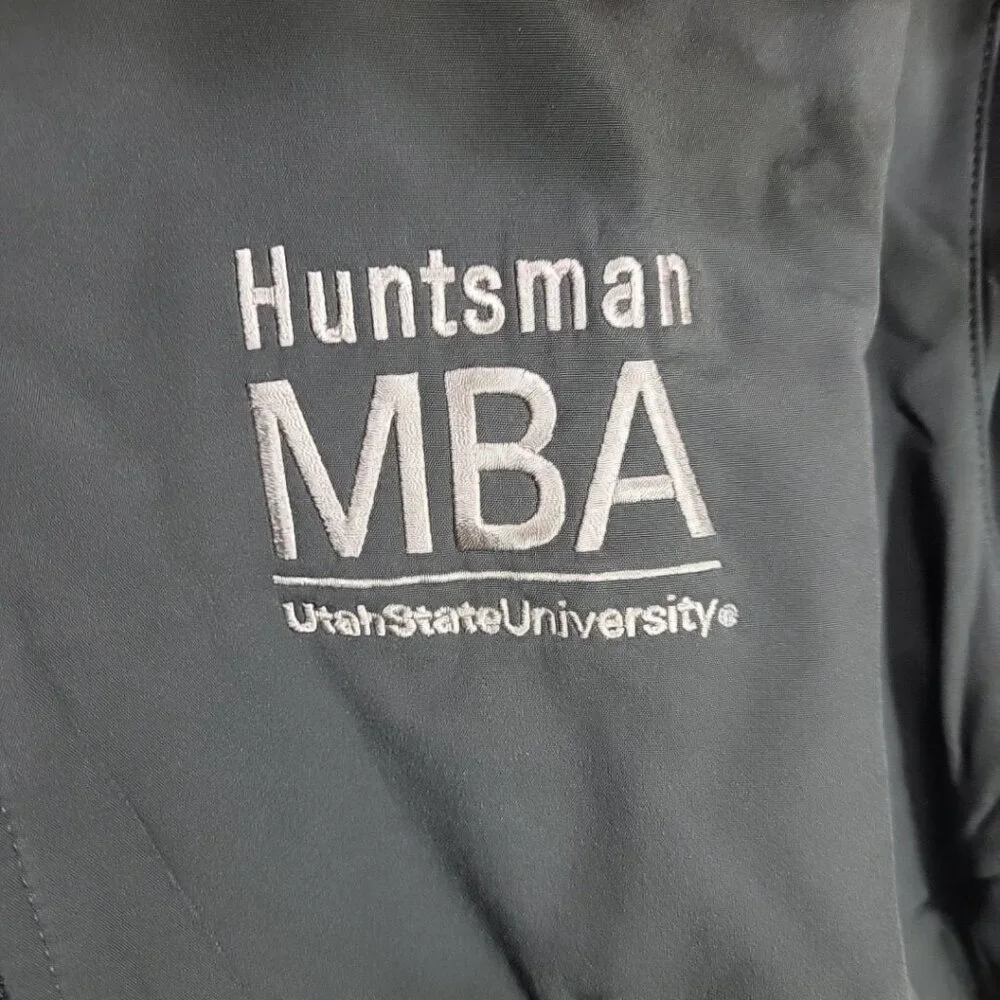 Eddie‎ Bauer Jacket Mens XL Huntsman MBA Utah State University Hooded
